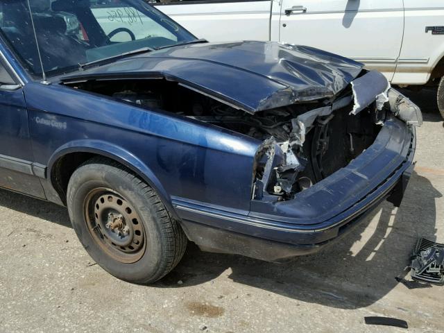 1G3AG55N9P6326534 - 1993 OLDSMOBILE CUTLASS CI BLUE photo 10