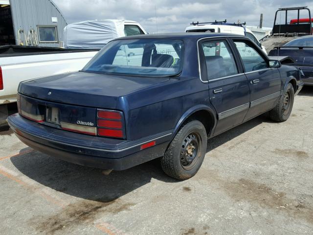 1G3AG55N9P6326534 - 1993 OLDSMOBILE CUTLASS CI BLUE photo 4