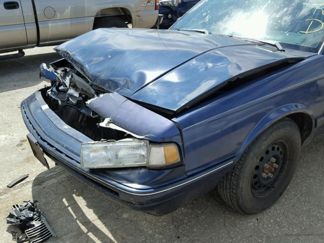 1G3AG55N9P6326534 - 1993 OLDSMOBILE CUTLASS CI BLUE photo 9