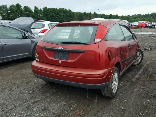 3FAHP3138YR227334 - 2000 FORD FOCUS ZX3 RED photo 4