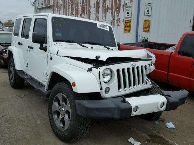 1C4HJWEG0GL123136 - 2016 JEEP WRANGLER U WHITE photo 1