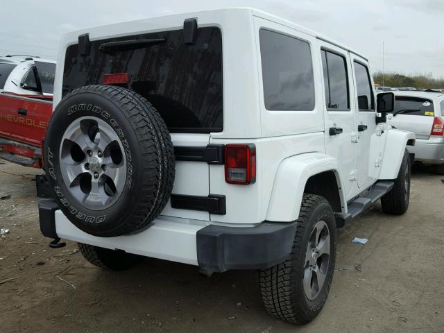 1C4HJWEG0GL123136 - 2016 JEEP WRANGLER U WHITE photo 4