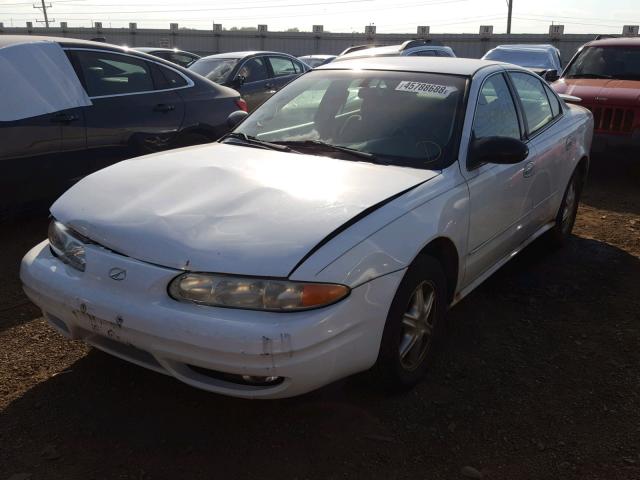 1G3NL52F33C327622 - 2003 OLDSMOBILE ALERO GL WHITE photo 2