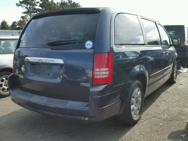 2A8HR44H98R743668 - 2008 CHRYSLER TOWN & COU BLUE photo 4