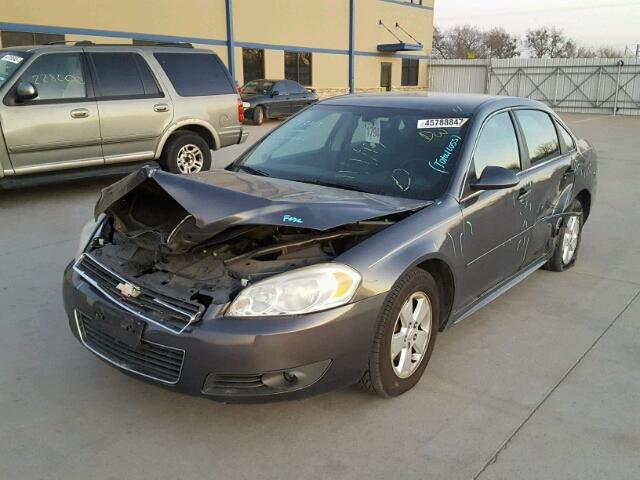 2G1WB5EK6A1201587 - 2010 CHEVROLET IMPALA GRAY photo 2