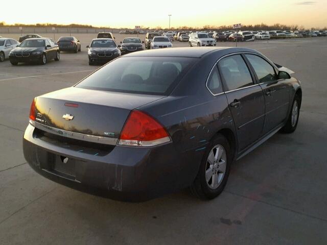 2G1WB5EK6A1201587 - 2010 CHEVROLET IMPALA GRAY photo 4