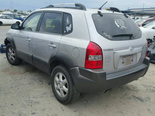 KM8JN12D95U118961 - 2005 HYUNDAI TUCSON GLS SILVER photo 3