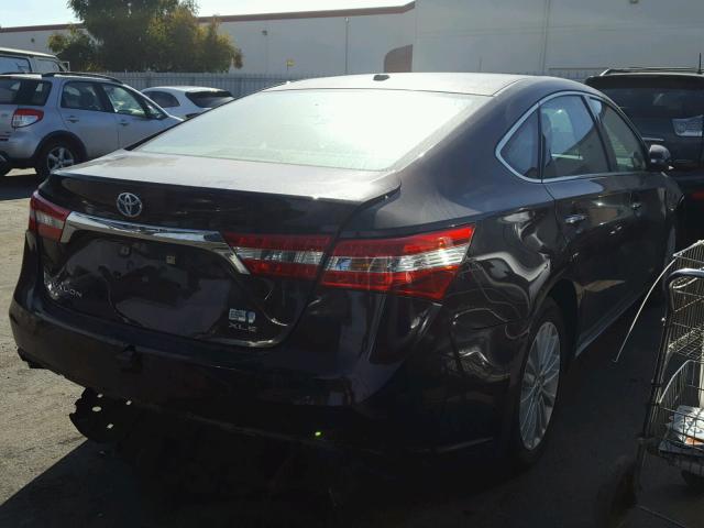 4T1BD1EBXEU024363 - 2014 TOYOTA AVALON HYB BURGUNDY photo 4