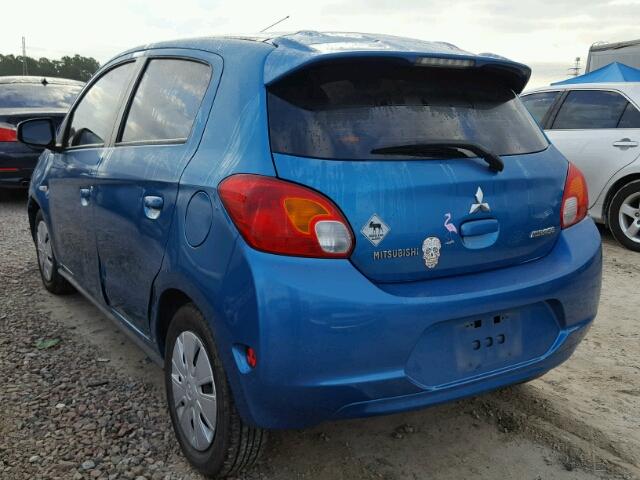 ML32A3HJ0EH025769 - 2014 MITSUBISHI MIRAGE DE BLUE photo 3