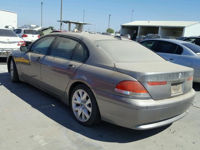 WBAGN63584DS52178 - 2004 BMW 7 SERIES GRAY photo 3
