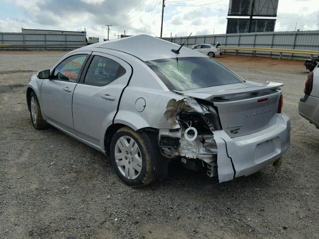 1B3BD4FB0BN518680 - 2011 DODGE AVENGER EX SILVER photo 3