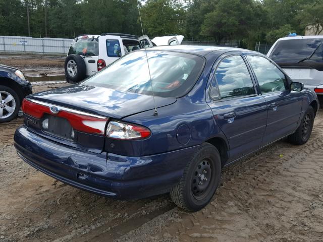 1FAFP6538XK102243 - 1999 FORD CONTOUR LX BLUE photo 4