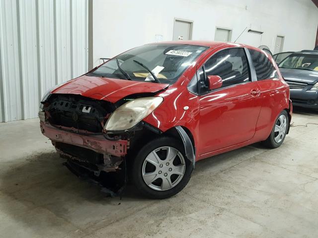 JTDJT923575033466 - 2007 TOYOTA YARIS RED photo 2