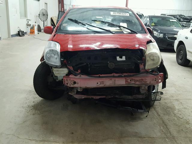 JTDJT923575033466 - 2007 TOYOTA YARIS RED photo 7