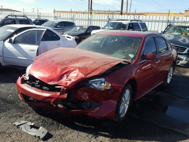 2G1WC5E30E1186788 - 2014 CHEVROLET IMPALA LIM RED photo 2