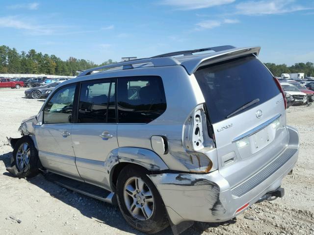 JTJBT20X170143426 - 2007 LEXUS GX 470 SILVER photo 3