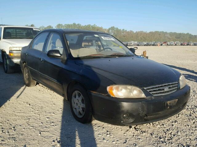 KNAFB121235240946 - 2003 KIA SPECTRA BA BLACK photo 1