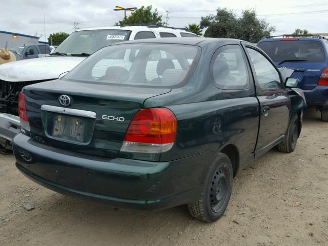 JTDAT123830266279 - 2003 TOYOTA ECHO GREEN photo 4