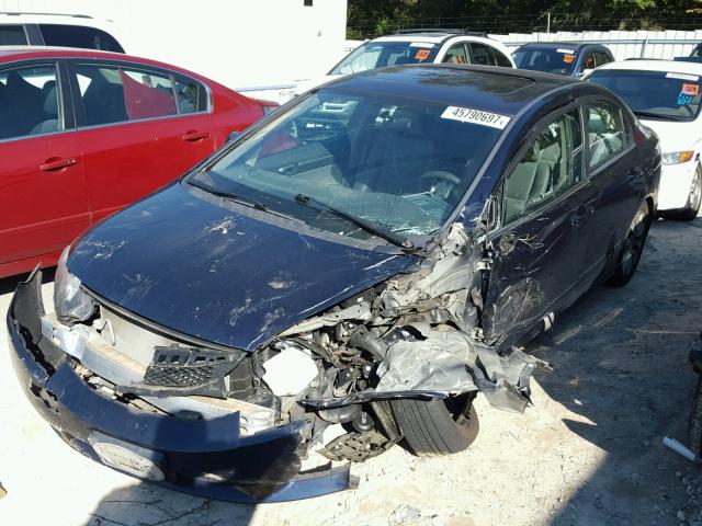 19XFA1F94AE056972 - 2010 HONDA CIVIC EXL BLUE photo 2