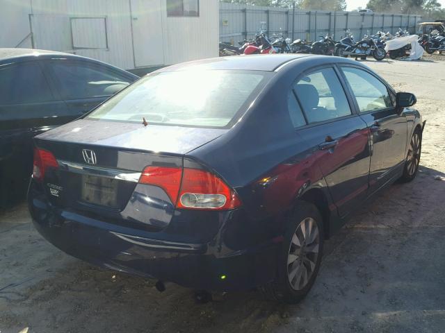 19XFA1F94AE056972 - 2010 HONDA CIVIC EXL BLUE photo 4