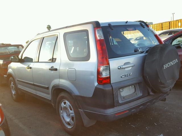 JHLRD68596C005819 - 2006 HONDA CR-V LX SILVER photo 3