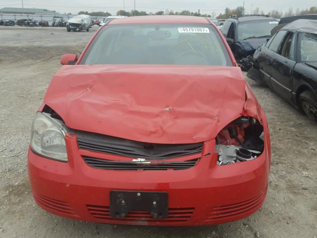 1G1AD5F58A7176014 - 2010 CHEVROLET COBALT 1LT RED photo 7