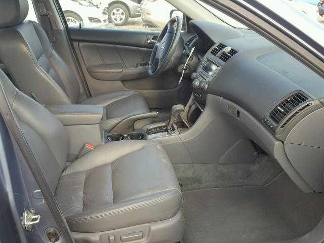 1HGCM665X7A097124 - 2007 HONDA ACCORD EX BLUE photo 5