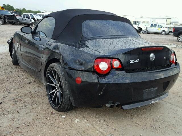 4USBT33515LR70366 - 2005 BMW Z4 2.5 BLACK photo 3