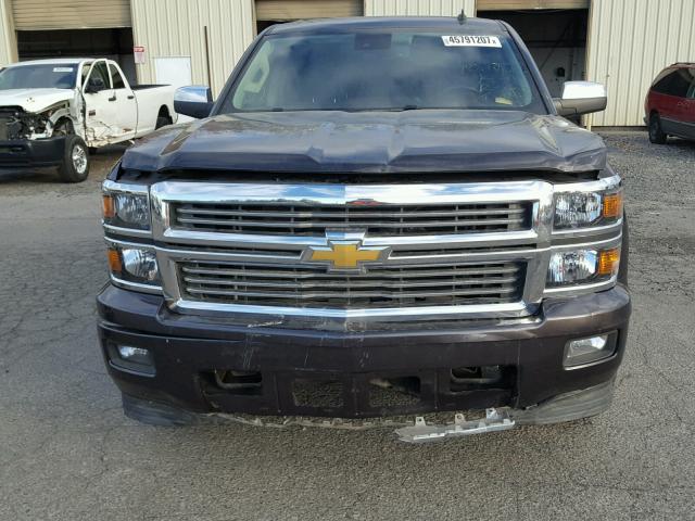 3GCUKTEC8EG276980 - 2014 CHEVROLET SILVERADO BROWN photo 9