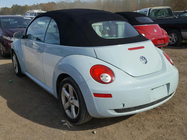 3VWRW3ALXAM010885 - 2010 VOLKSWAGEN NEW BEETLE 蓝色 照片 3