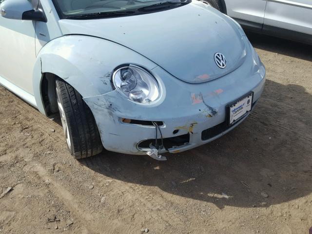 3VWRW3ALXAM010885 - 2010 VOLKSWAGEN NEW BEETLE 蓝色 照片 9