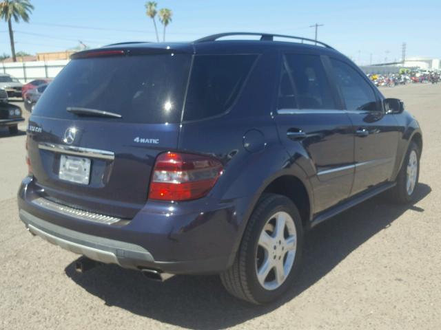4JGBB22EX8A366900 - 2008 MERCEDES-BENZ ML 320 CDI BLUE photo 4