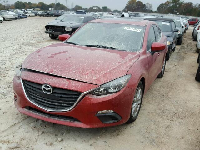 JM1BM1W70E1122429 - 2014 MAZDA 3 GRAND TO RED photo 2