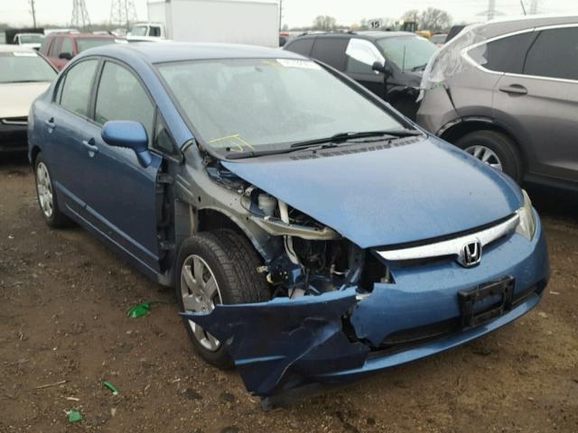 1HGFA16508L024178 - 2008 HONDA CIVIC LX BLUE photo 1