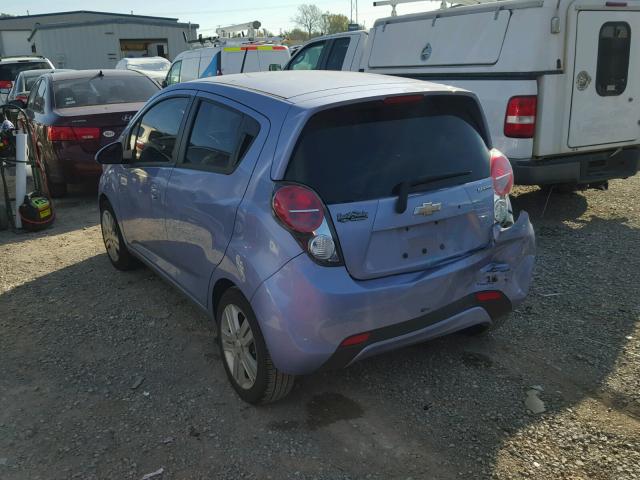 KL8CB6S91FC726195 - 2015 CHEVROLET SPARK LS BLUE photo 3