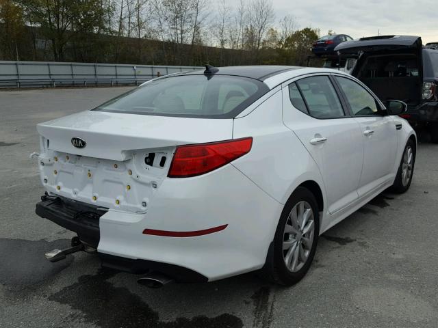 5XXGN4A74EG288114 - 2014 KIA OPTIMA EX WHITE photo 4