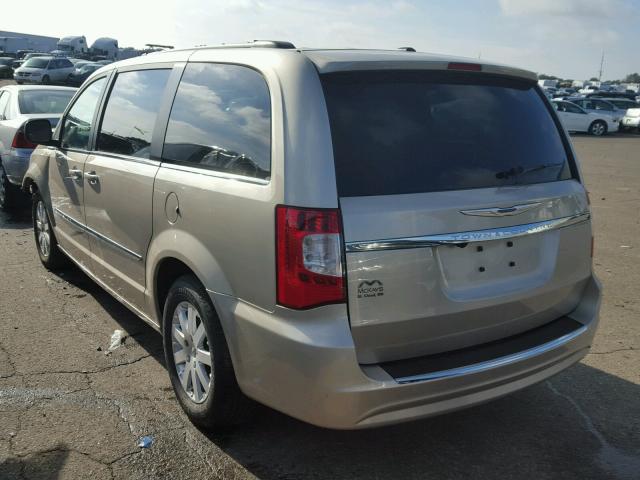 2C4RC1BG5ER232038 - 2014 CHRYSLER TOWN & COU TAN photo 3