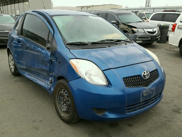 JTDJT923085185818 - 2008 TOYOTA YARIS BLUE photo 1