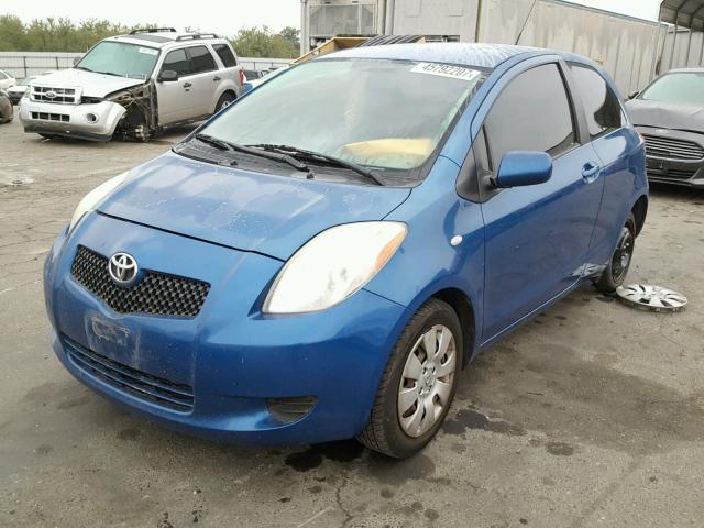 JTDJT923085185818 - 2008 TOYOTA YARIS BLUE photo 2