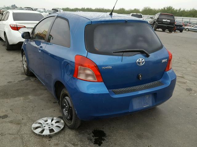 JTDJT923085185818 - 2008 TOYOTA YARIS BLUE photo 3