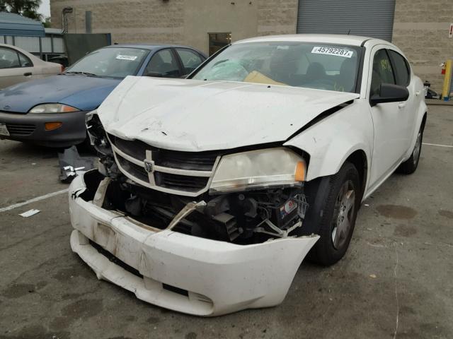 1B3LC46K58N298520 - 2008 DODGE AVENGER SE WHITE photo 2