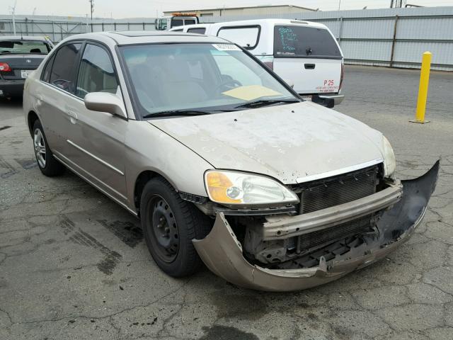 1HGES25781L054925 - 2001 HONDA CIVIC EX 棕色 照片 1