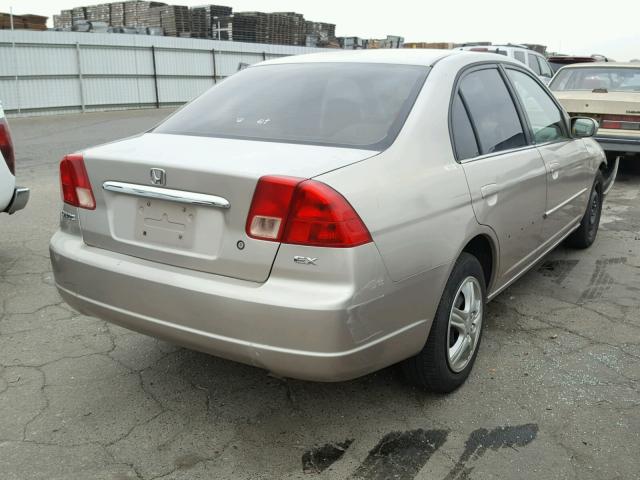 1HGES25781L054925 - 2001 HONDA CIVIC EX 棕色 照片 4