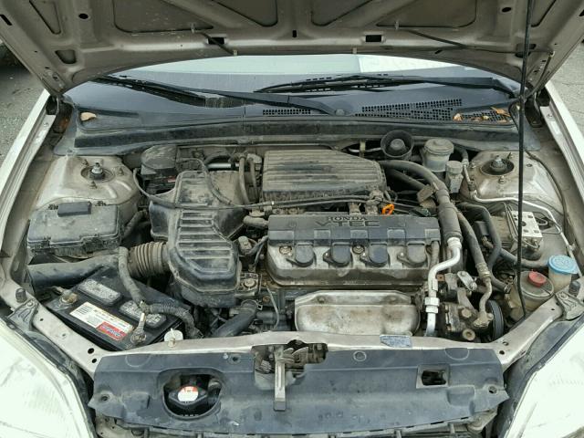 1HGES25781L054925 - 2001 HONDA CIVIC EX 棕色 照片 7