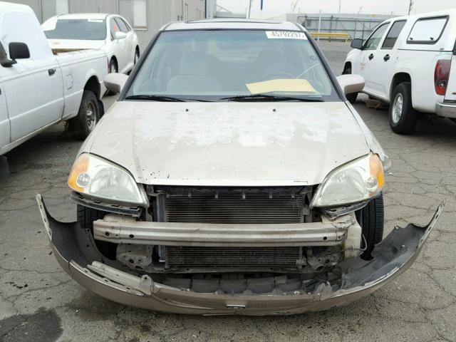 1HGES25781L054925 - 2001 HONDA CIVIC EX TAN photo 9