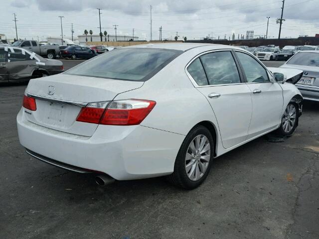 1HGCR2F80EA169899 - 2014 HONDA ACCORD EXL WHITE photo 4