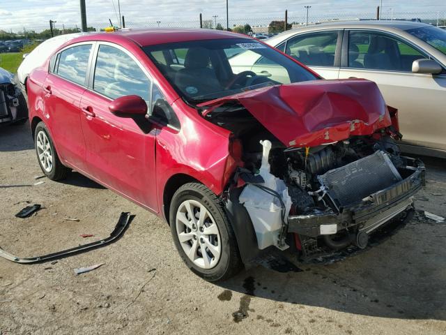 KNADM4A33D6217418 - 2013 KIA RIO LX RED photo 1