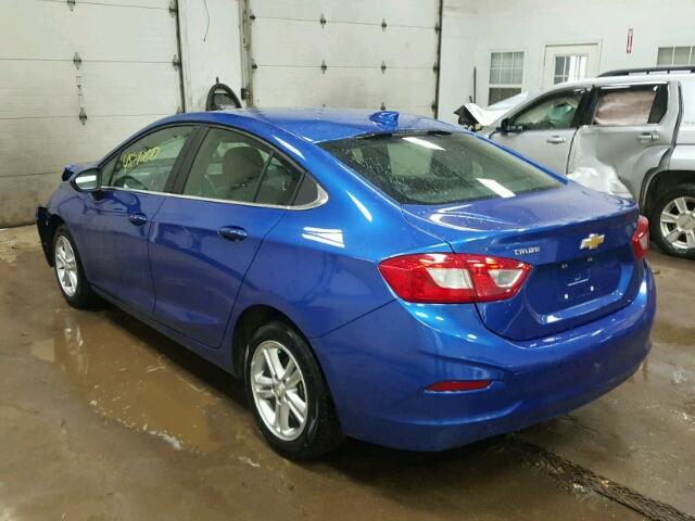 1G1BE5SM7H7234364 - 2017 CHEVROLET CRUZE LT BLUE photo 3