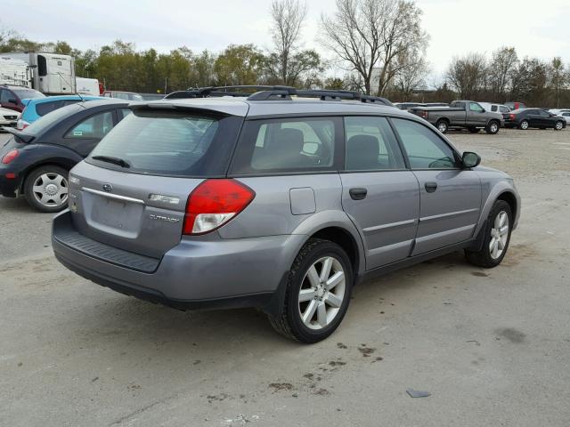 4S4BP61C687313214 - 2008 SUBARU OUTBACK 2. SILVER photo 4