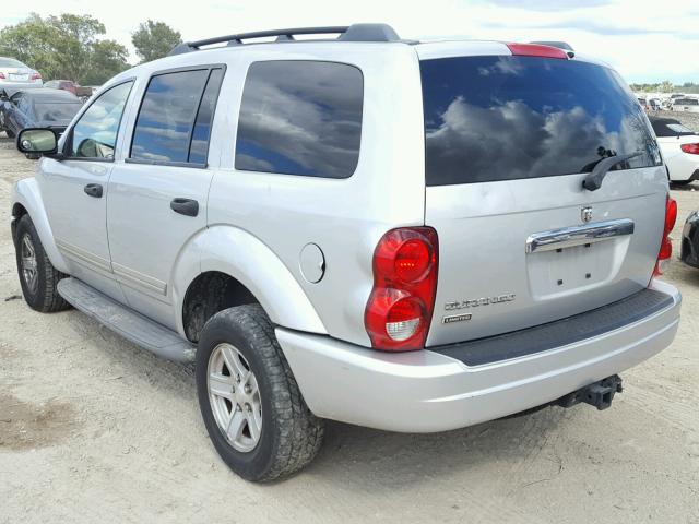 1D4HD58N74F224943 - 2004 DODGE DURANGO LI SILVER photo 3